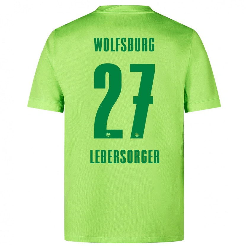 Danxen Hombre Camiseta Kevin Lebersorger #27 Verde Fluorescente 1ª Equipación 2024/25 La Camisa México