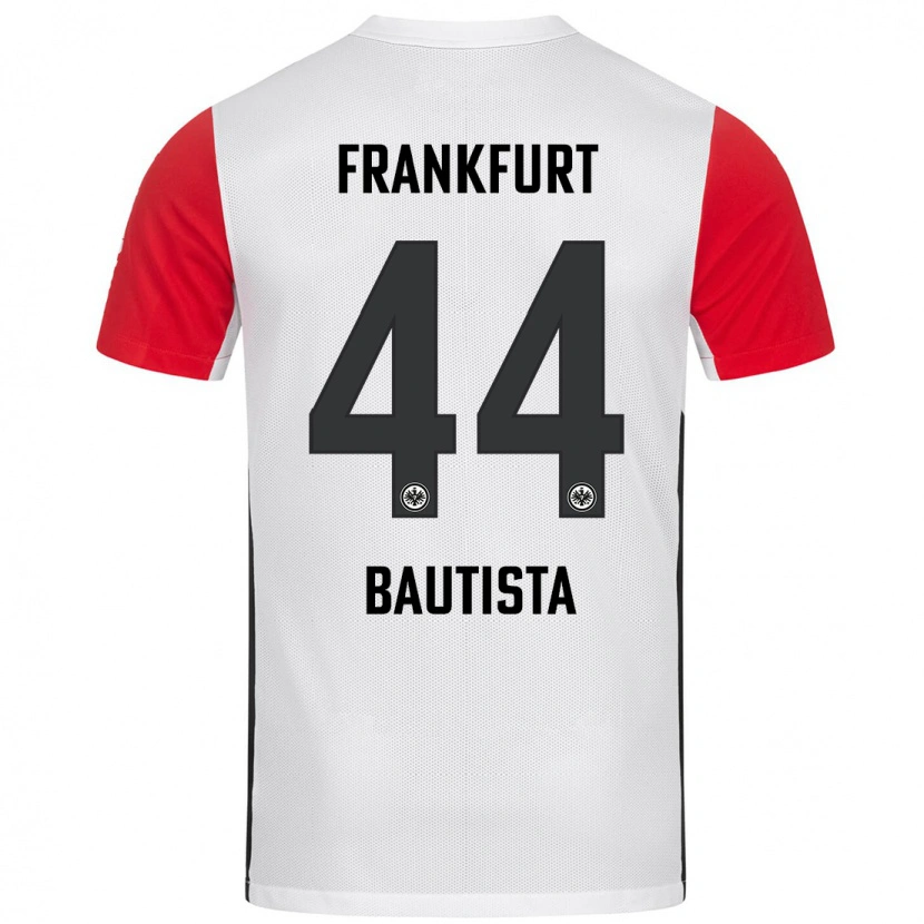 Danxen Hombre Camiseta Davis Bautista #44 Blanco Rojo 1ª Equipación 2024/25 La Camisa México
