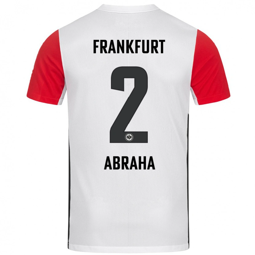 Danxen Hombre Camiseta Natnael Abraha #2 Blanco Rojo 1ª Equipación 2024/25 La Camisa México