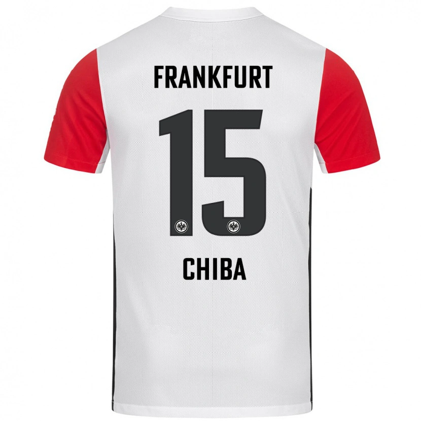 Danxen Hombre Camiseta Remina Chiba #15 Blanco Rojo 1ª Equipación 2024/25 La Camisa México