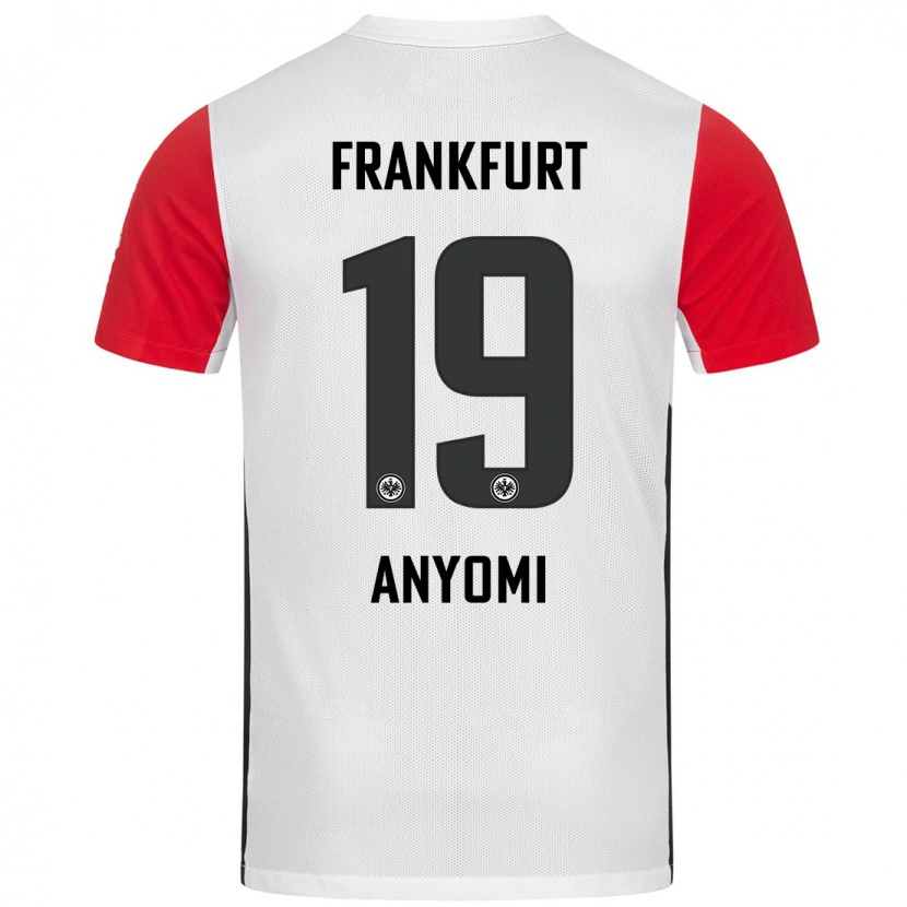 Danxen Hombre Camiseta Nicole Anyomi #19 Blanco Rojo 1ª Equipación 2024/25 La Camisa México