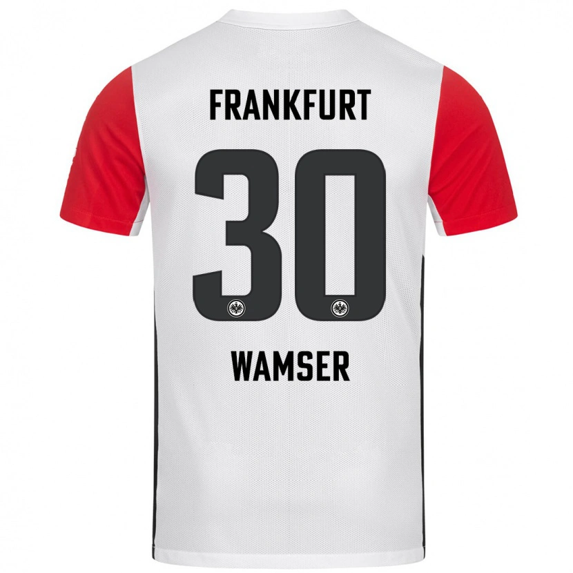 Danxen Hombre Camiseta Carlotta Wamser #30 Blanco Rojo 1ª Equipación 2024/25 La Camisa México