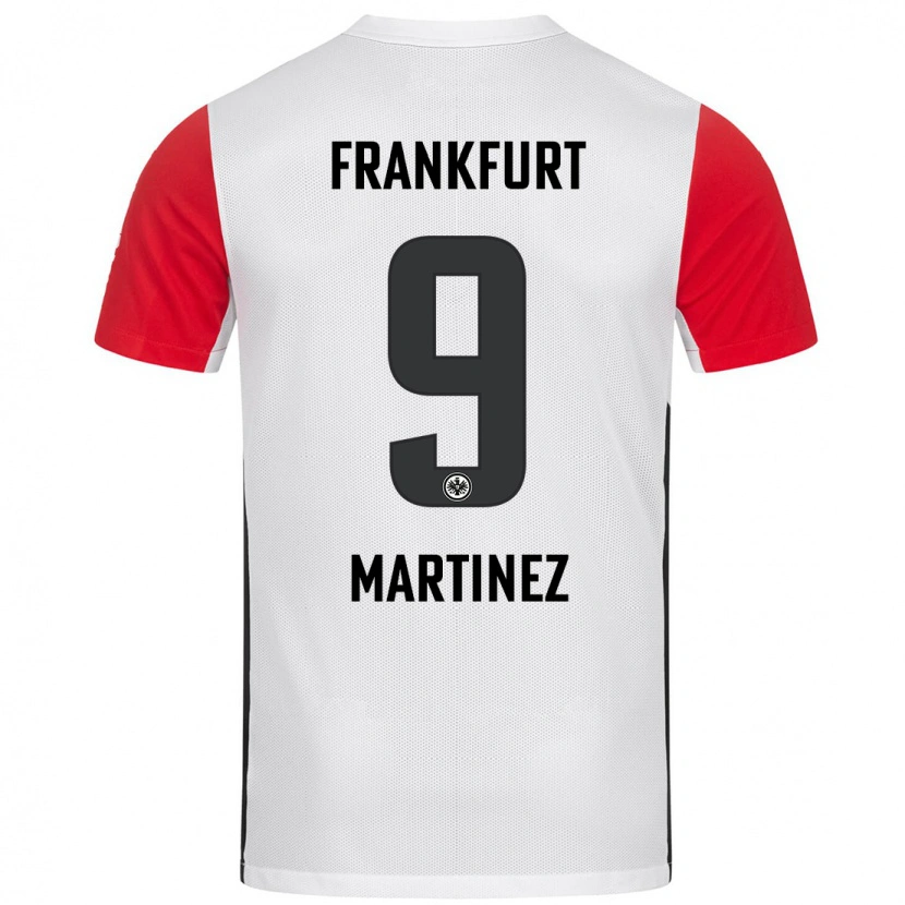 Danxen Hombre Camiseta Shekiera Martínez #9 Blanco Rojo 1ª Equipación 2024/25 La Camisa México