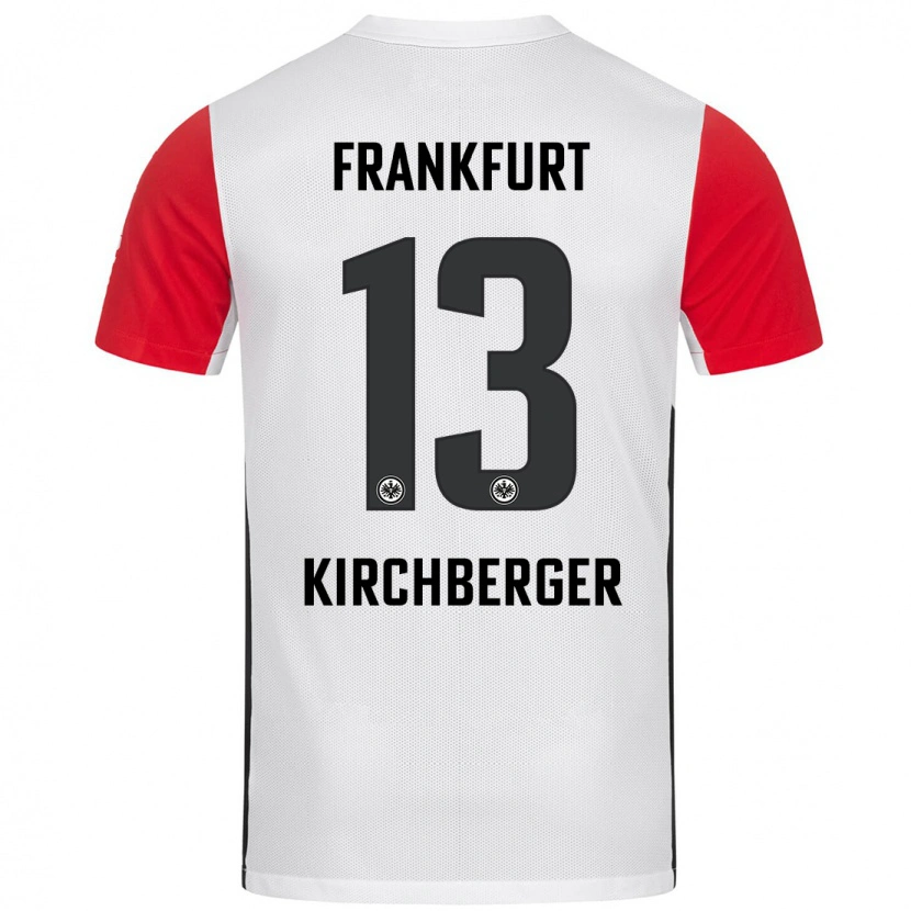 Danxen Hombre Camiseta Virginia Kirchberger #13 Blanco Rojo 1ª Equipación 2024/25 La Camisa México