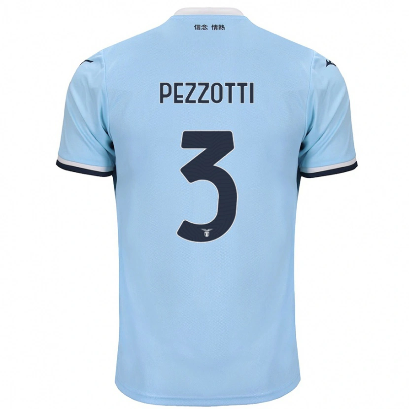 Danxen Hombre Camiseta Arianna Pezzotti #3 Azul 1ª Equipación 2024/25 La Camisa México