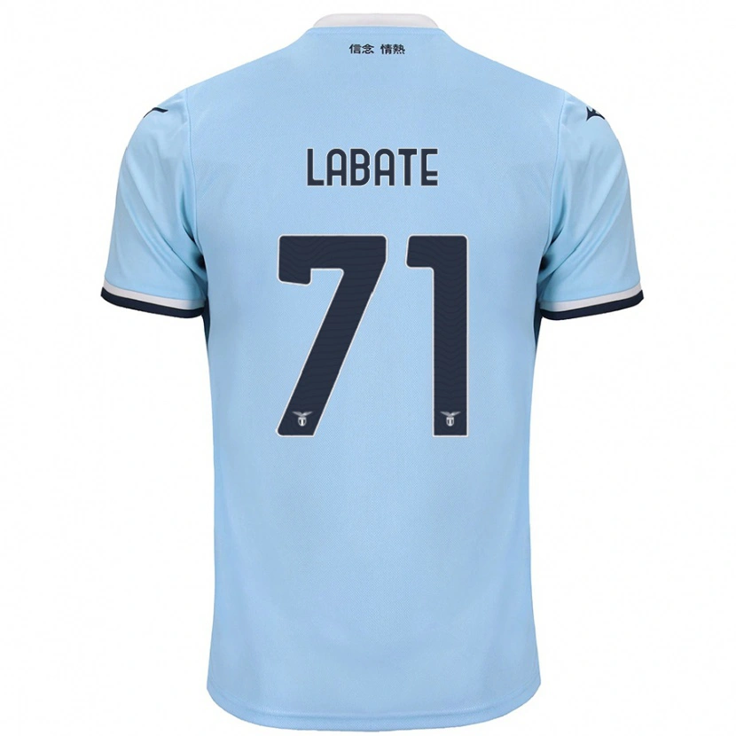Danxen Hombre Camiseta Camilla Labate #71 Azul 1ª Equipación 2024/25 La Camisa México