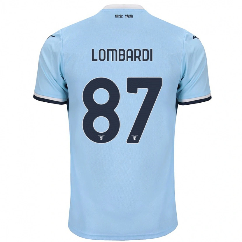 Danxen Hombre Camiseta Cristiano Lombardi #87 Azul 1ª Equipación 2024/25 La Camisa México