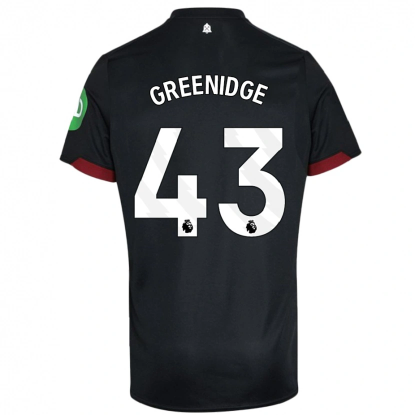 Danxen Hombre Camiseta Will Greenidge #43 Negro Blanco 2ª Equipación 2024/25 La Camisa México