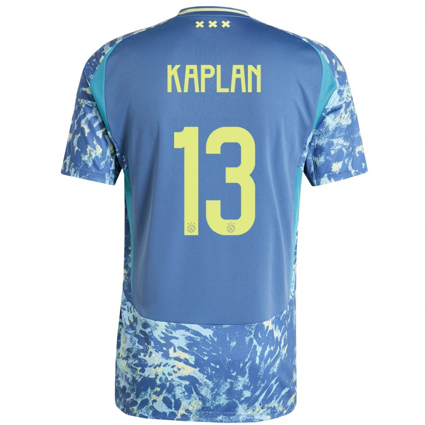 Danxen Hombre Camiseta Ahmetcan Kaplan #13 Gris Azul Amarillo 2ª Equipación 2024/25 La Camisa México