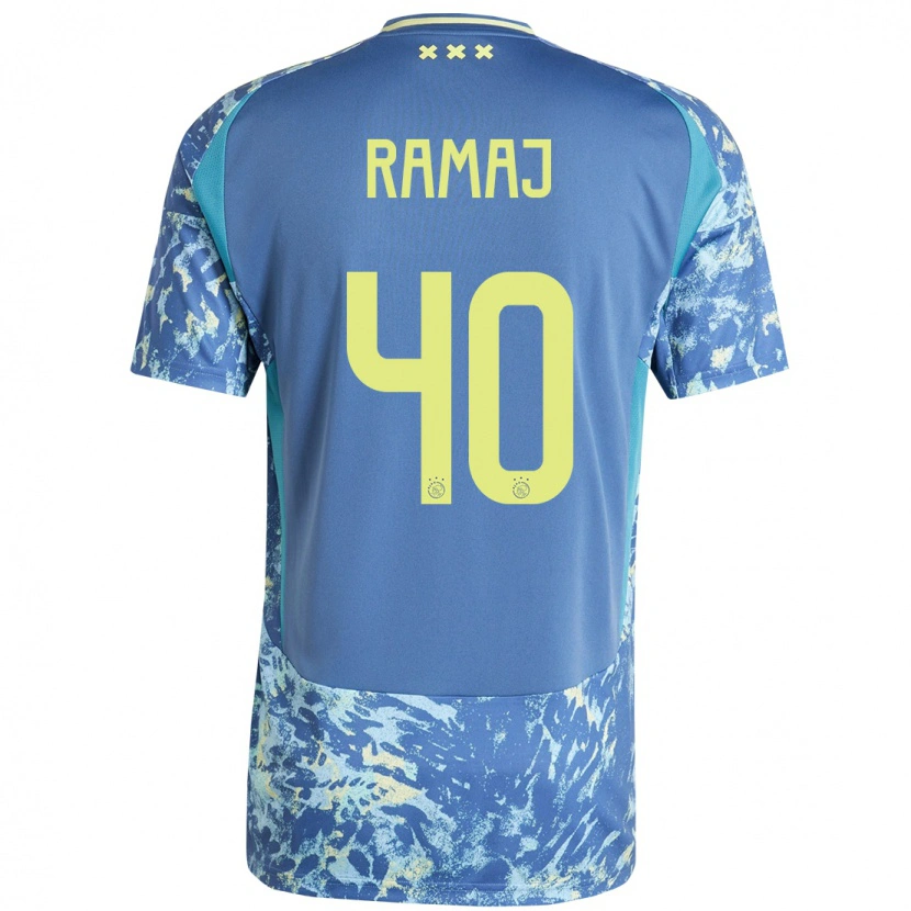 Danxen Hombre Camiseta Diant Ramaj #40 Gris Azul Amarillo 2ª Equipación 2024/25 La Camisa México
