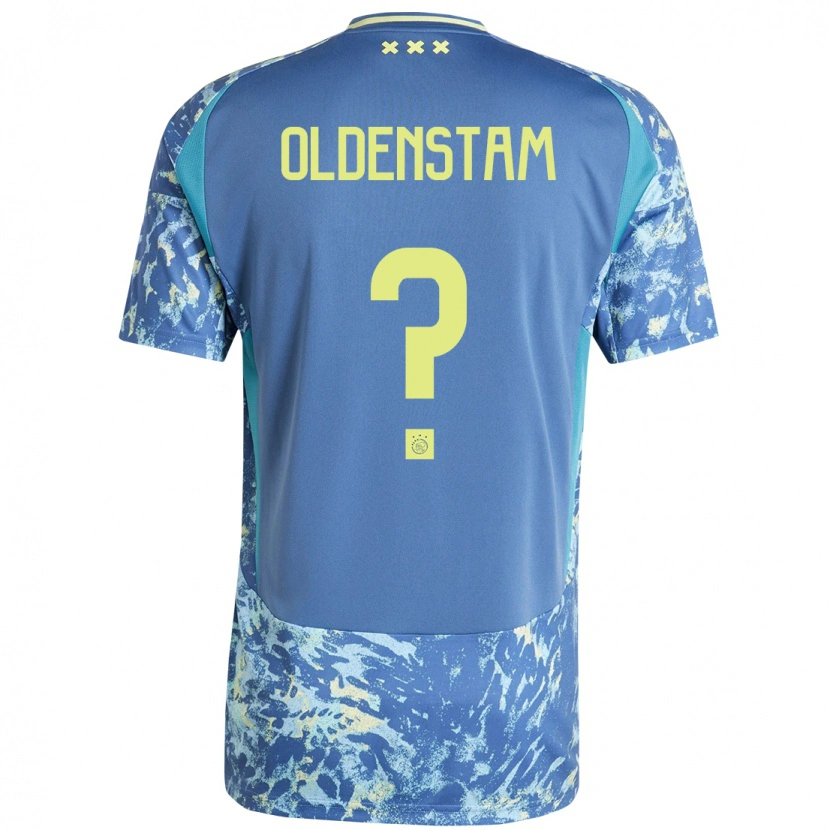Danxen Hombre Camiseta Lyfe Oldenstam #0 Gris Azul Amarillo 2ª Equipación 2024/25 La Camisa México