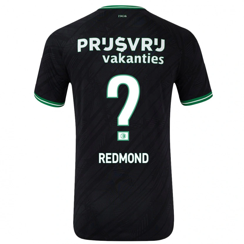 Danxen Hombre Camiseta Charoy Redmond #0 Negro Verde 2ª Equipación 2024/25 La Camisa México