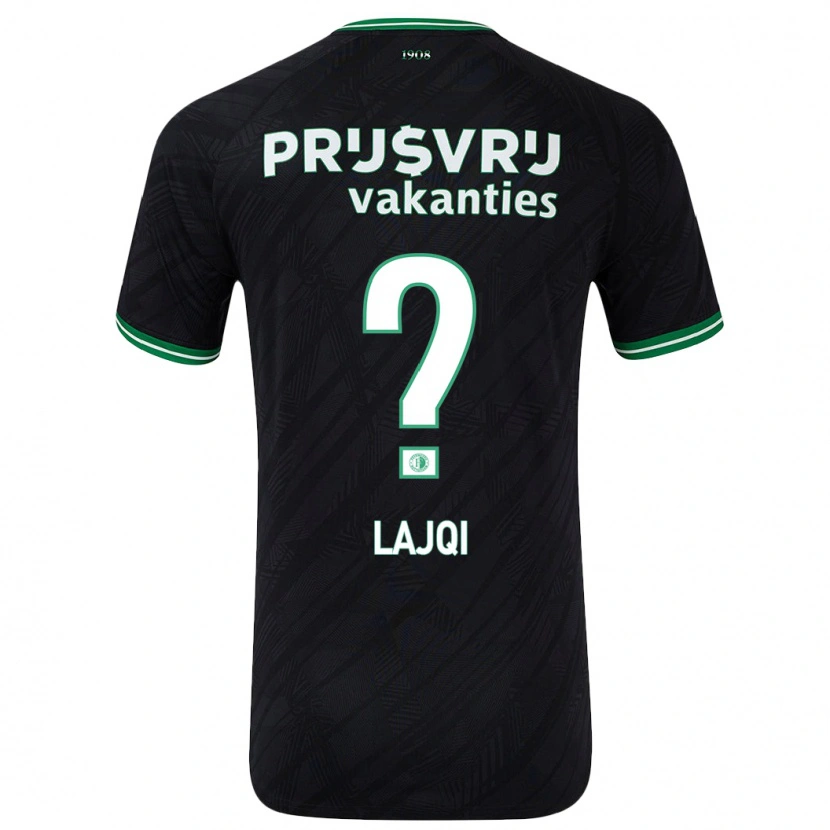 Danxen Hombre Camiseta Merlind Lajqi #0 Negro Verde 2ª Equipación 2024/25 La Camisa México