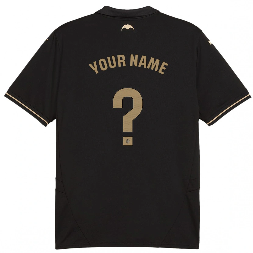 Danxen Hombre Camiseta Su Nombre #0 Negro 2ª Equipación 2024/25 La Camisa México