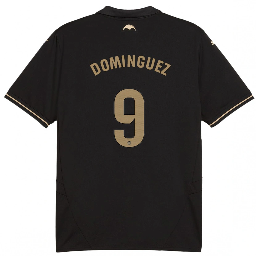 Danxen Hombre Camiseta Mario Dominguez #9 Negro 2ª Equipación 2024/25 La Camisa México