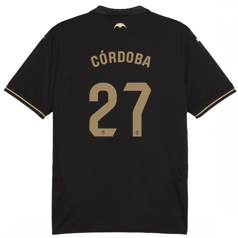 Danxen Hombre Camiseta Iker Córdoba #27 Negro 2ª Equipación 2024/25 La Camisa México