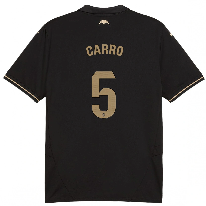 Danxen Hombre Camiseta Marta Carro #5 Negro 2ª Equipación 2024/25 La Camisa México