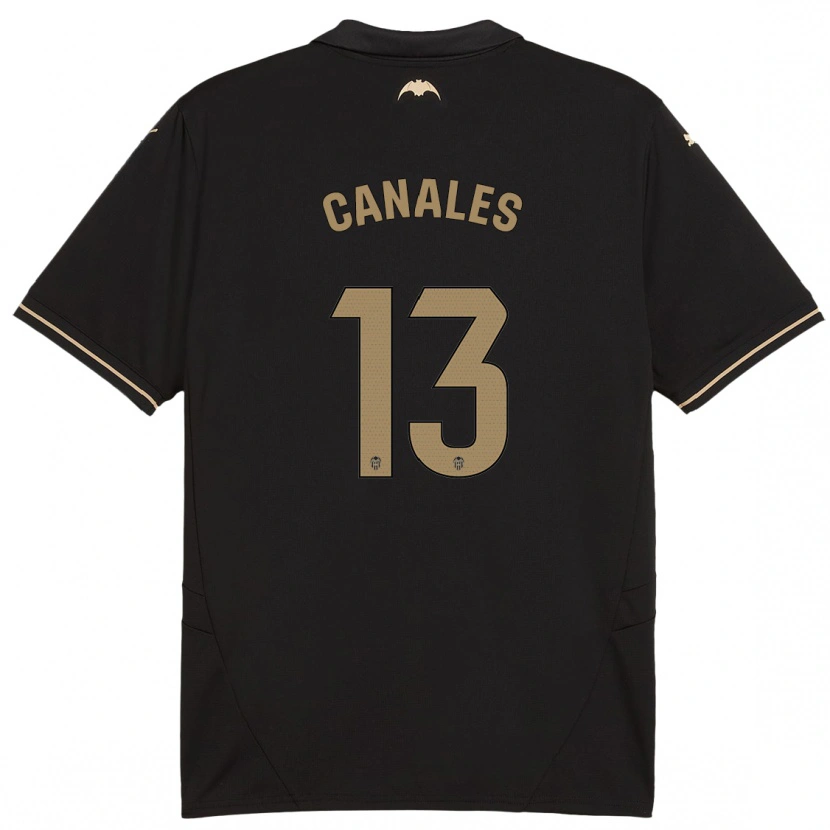 Danxen Hombre Camiseta Antonia Canales #13 Negro 2ª Equipación 2024/25 La Camisa México