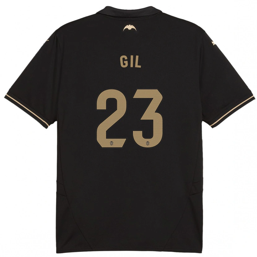 Danxen Hombre Camiseta Elena Gil #23 Negro 2ª Equipación 2024/25 La Camisa México
