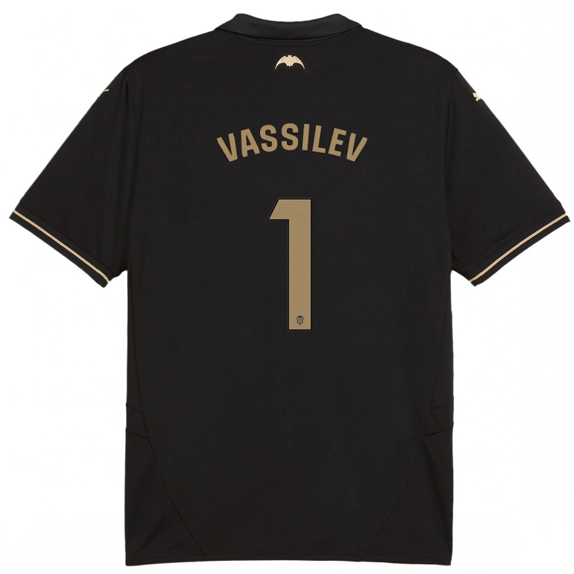 Danxen Hombre Camiseta David Vassilev #1 Negro 2ª Equipación 2024/25 La Camisa México