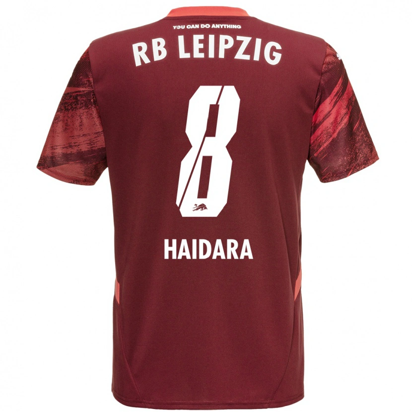 Danxen Hombre Camiseta Amadou Haidara #8 Borgoña 2ª Equipación 2024/25 La Camisa México