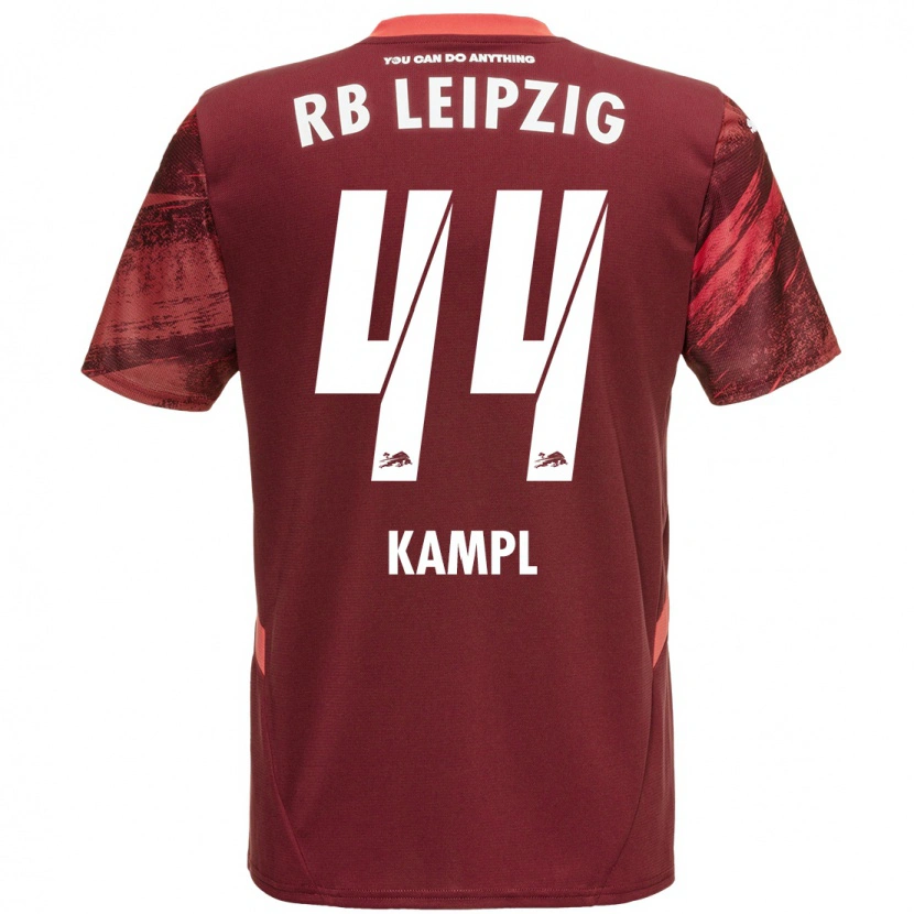 Danxen Hombre Camiseta Kevin Kampl #44 Borgoña 2ª Equipación 2024/25 La Camisa México