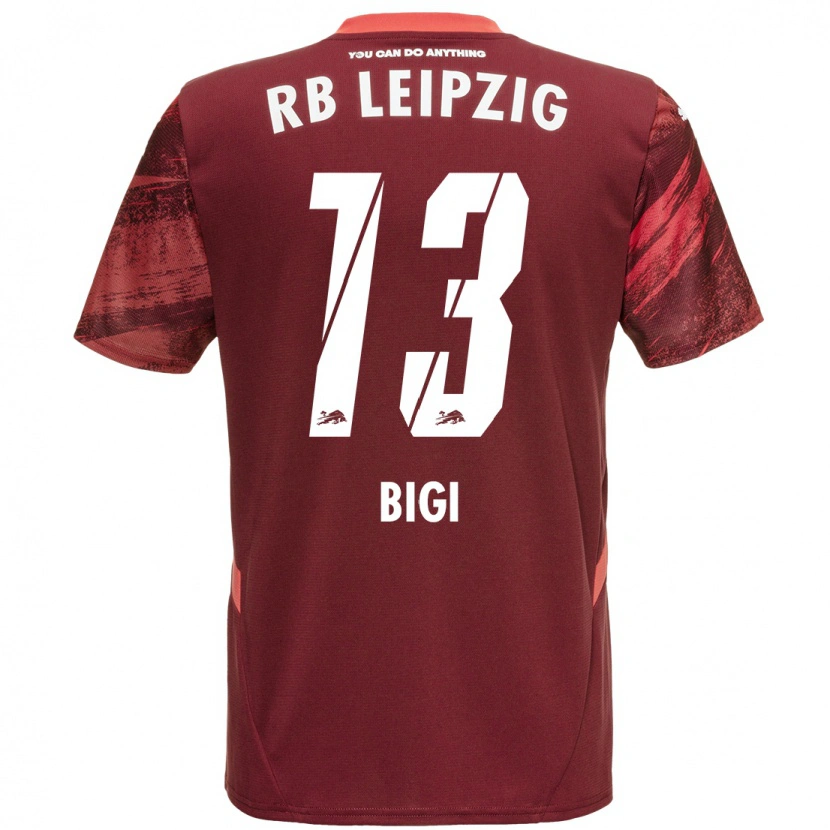 Danxen Hombre Camiseta Samim Bigi #13 Borgoña 2ª Equipación 2024/25 La Camisa México
