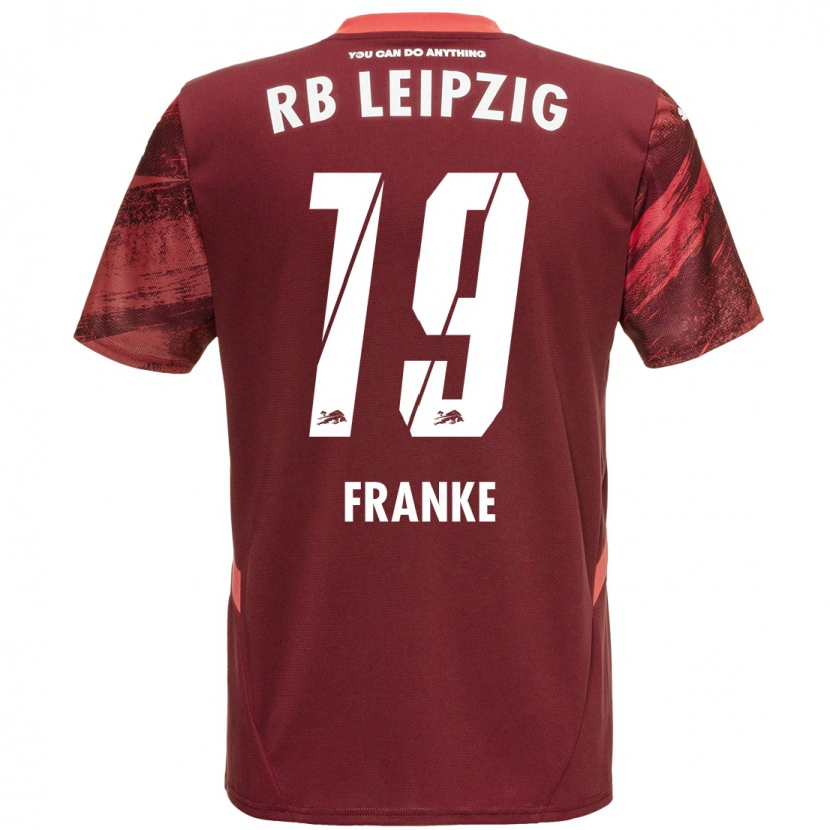 Danxen Hombre Camiseta Lenny Franke #19 Borgoña 2ª Equipación 2024/25 La Camisa México