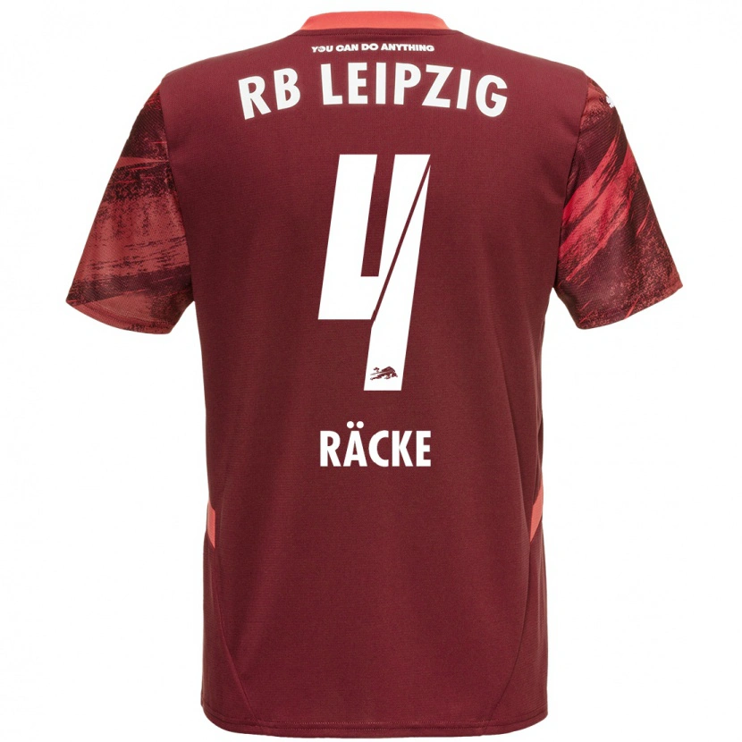 Danxen Hombre Camiseta Nina Räcke #4 Borgoña 2ª Equipación 2024/25 La Camisa México