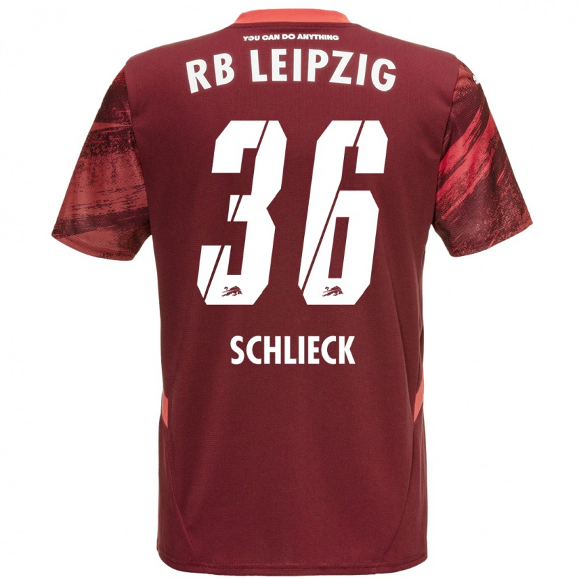 Danxen Hombre Camiseta Timo Schlieck #36 Borgoña 2ª Equipación 2024/25 La Camisa México