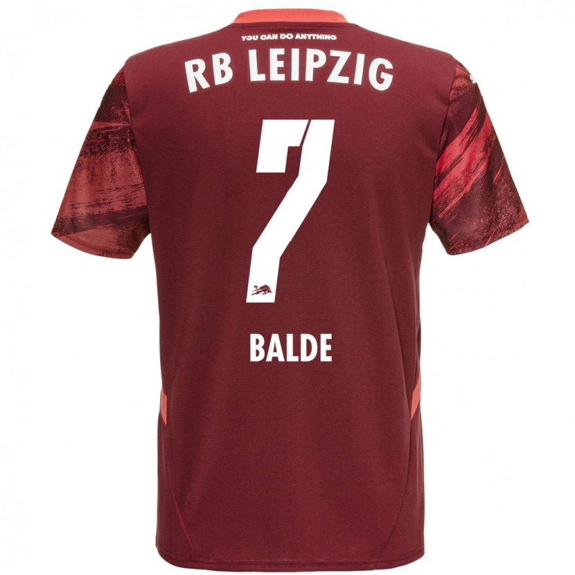Danxen Hombre Camiseta Mamadu Baldé #7 Borgoña 2ª Equipación 2024/25 La Camisa México