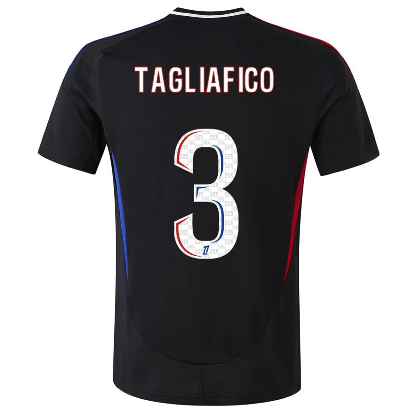 Danxen Hombre Camiseta Nicolás Tagliafico #3 Negro 2ª Equipación 2024/25 La Camisa México