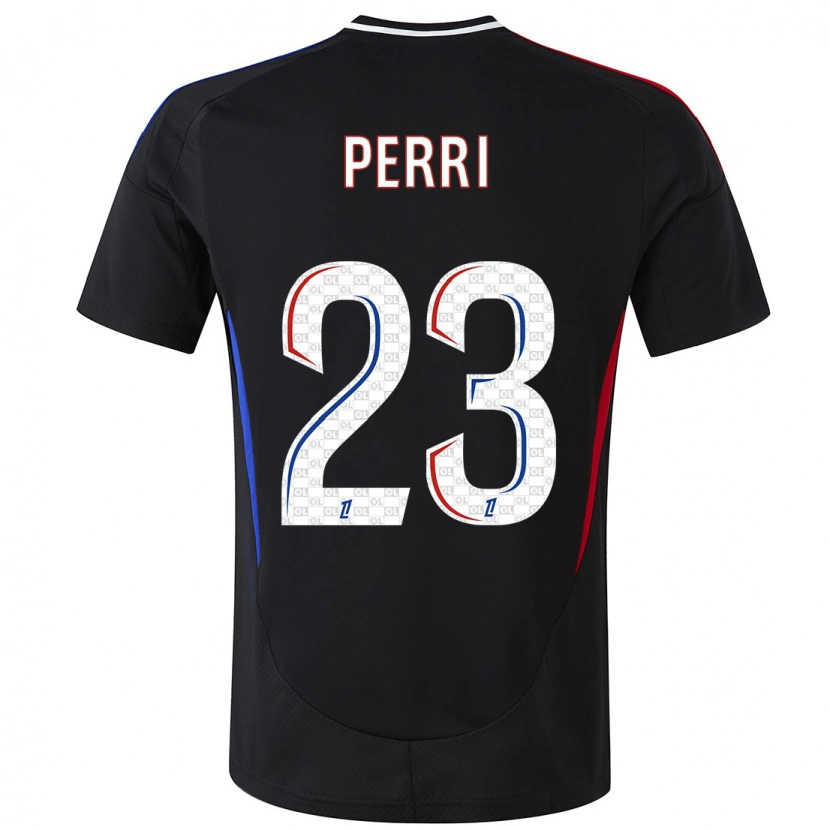 Danxen Hombre Camiseta Lucas Perri #23 Negro 2ª Equipación 2024/25 La Camisa México
