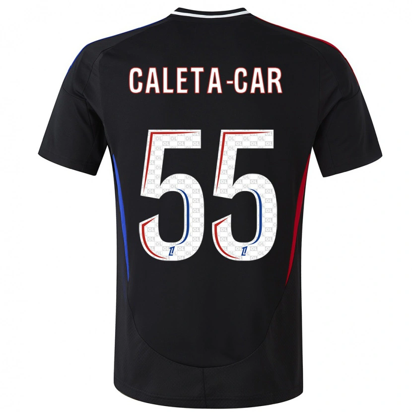 Danxen Hombre Camiseta Duje Caleta-Car #55 Negro 2ª Equipación 2024/25 La Camisa México
