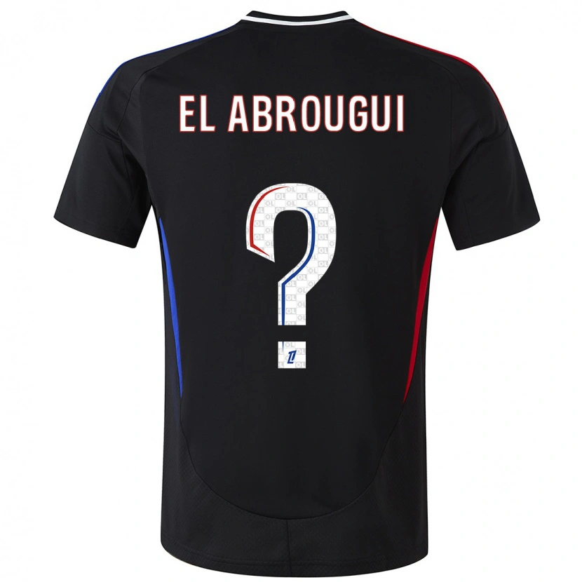 Danxen Hombre Camiseta Wassim El Abrougui #0 Negro 2ª Equipación 2024/25 La Camisa México