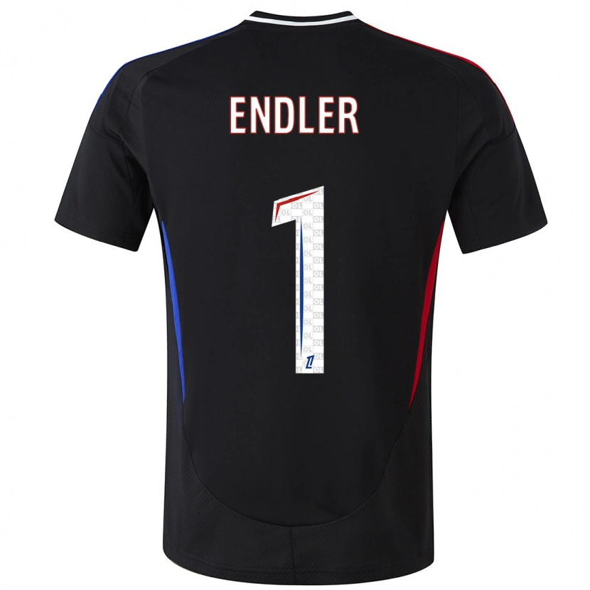 Danxen Hombre Camiseta Christiane Endler #1 Negro 2ª Equipación 2024/25 La Camisa México