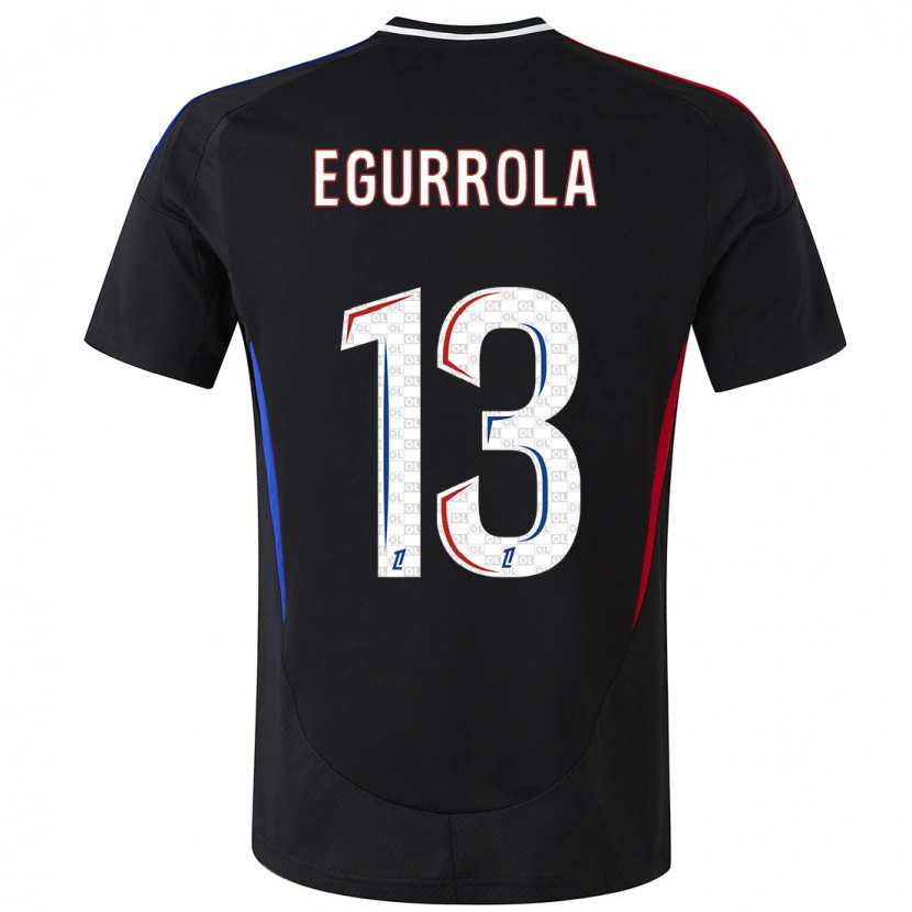 Danxen Hombre Camiseta Damaris Egurrola #13 Negro 2ª Equipación 2024/25 La Camisa México