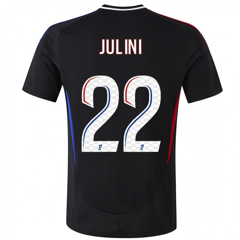 Danxen Hombre Camiseta Sally Julini #22 Negro 2ª Equipación 2024/25 La Camisa México