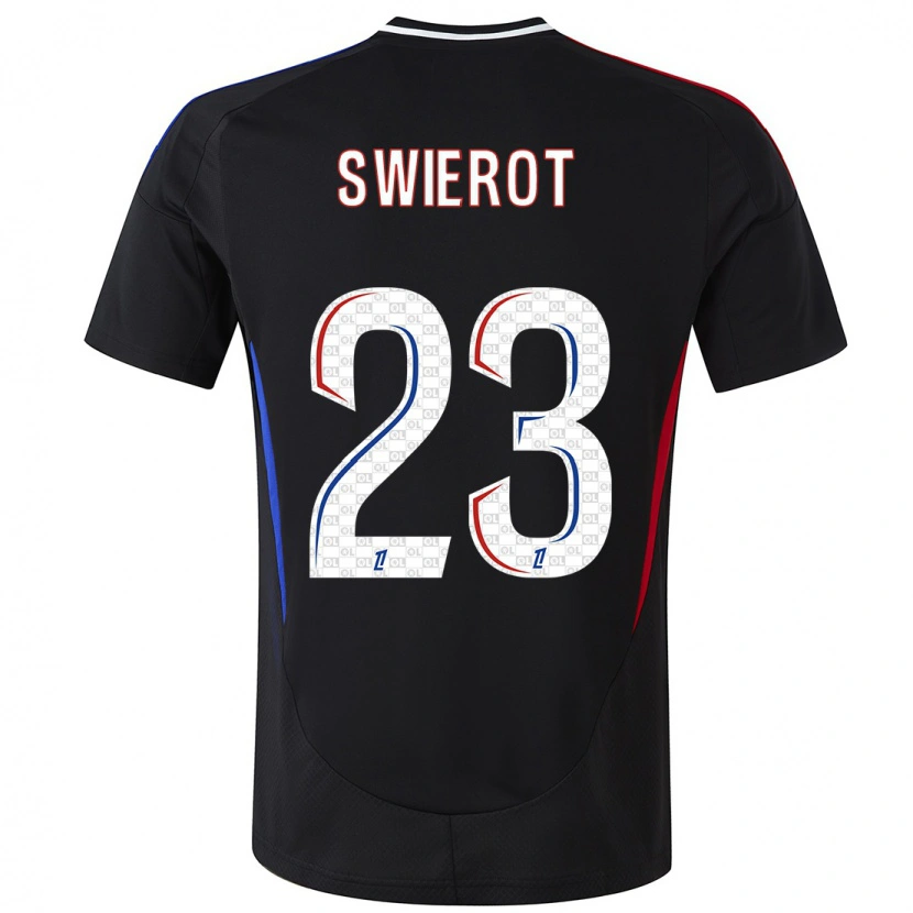 Danxen Hombre Camiseta Julie Swierot #23 Negro 2ª Equipación 2024/25 La Camisa México