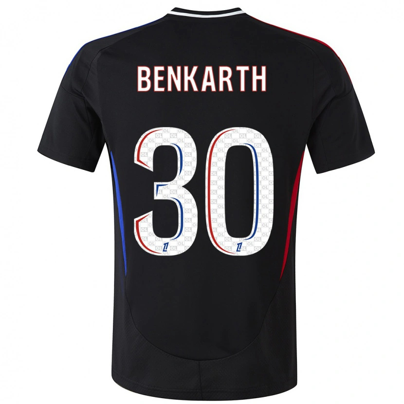 Danxen Hombre Camiseta Laura Benkarth #30 Negro 2ª Equipación 2024/25 La Camisa México