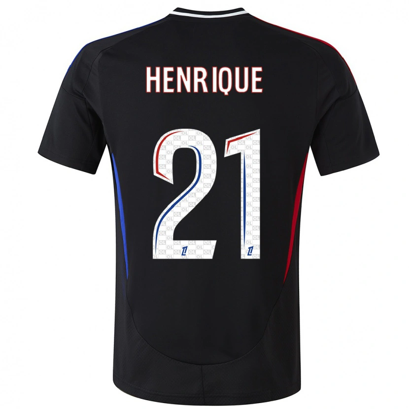 Danxen Hombre Camiseta Henrique Silva #21 Negro 2ª Equipación 2024/25 La Camisa México
