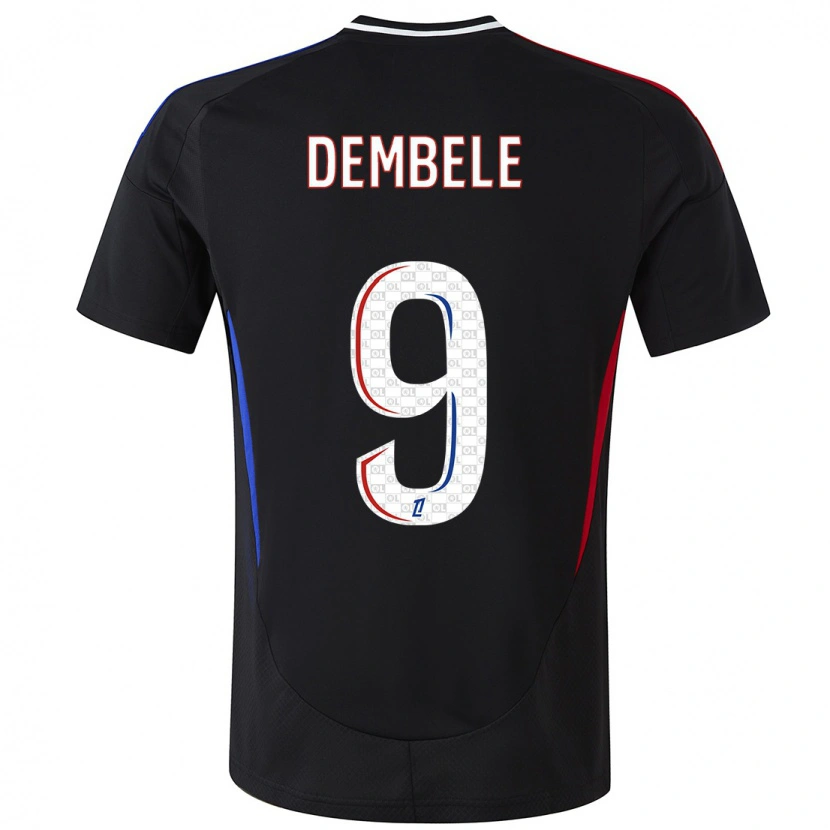 Danxen Hombre Camiseta Moussa Dembele #9 Negro 2ª Equipación 2024/25 La Camisa México