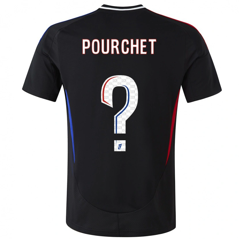 Danxen Hombre Camiseta Esteban Pourchet #0 Negro 2ª Equipación 2024/25 La Camisa México