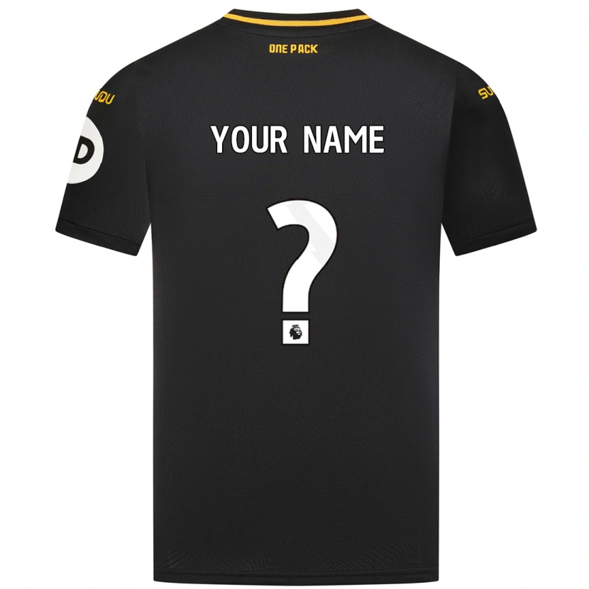 Danxen Hombre Camiseta Su Nombre #0 Negro 2ª Equipación 2024/25 La Camisa México