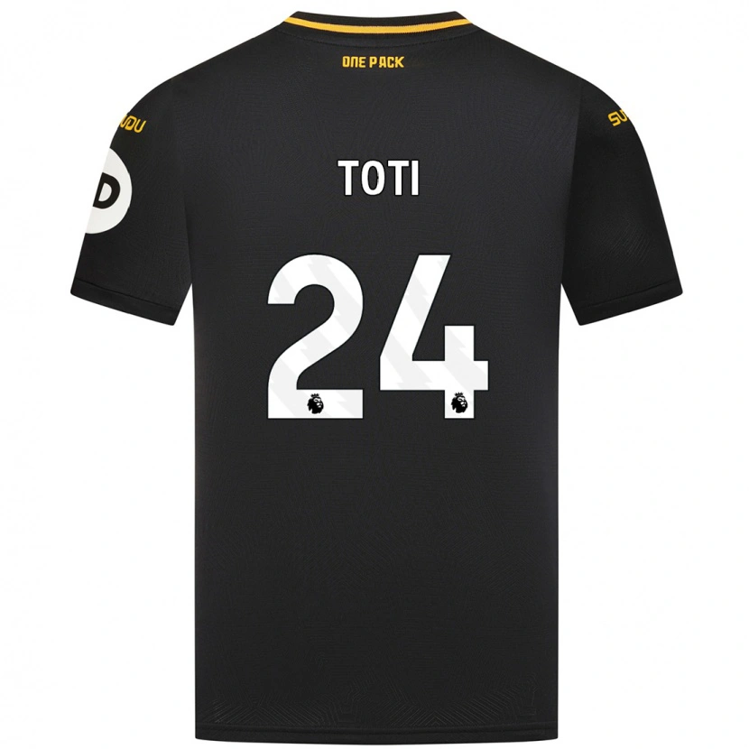 Danxen Hombre Camiseta Toti #24 Negro 2ª Equipación 2024/25 La Camisa México