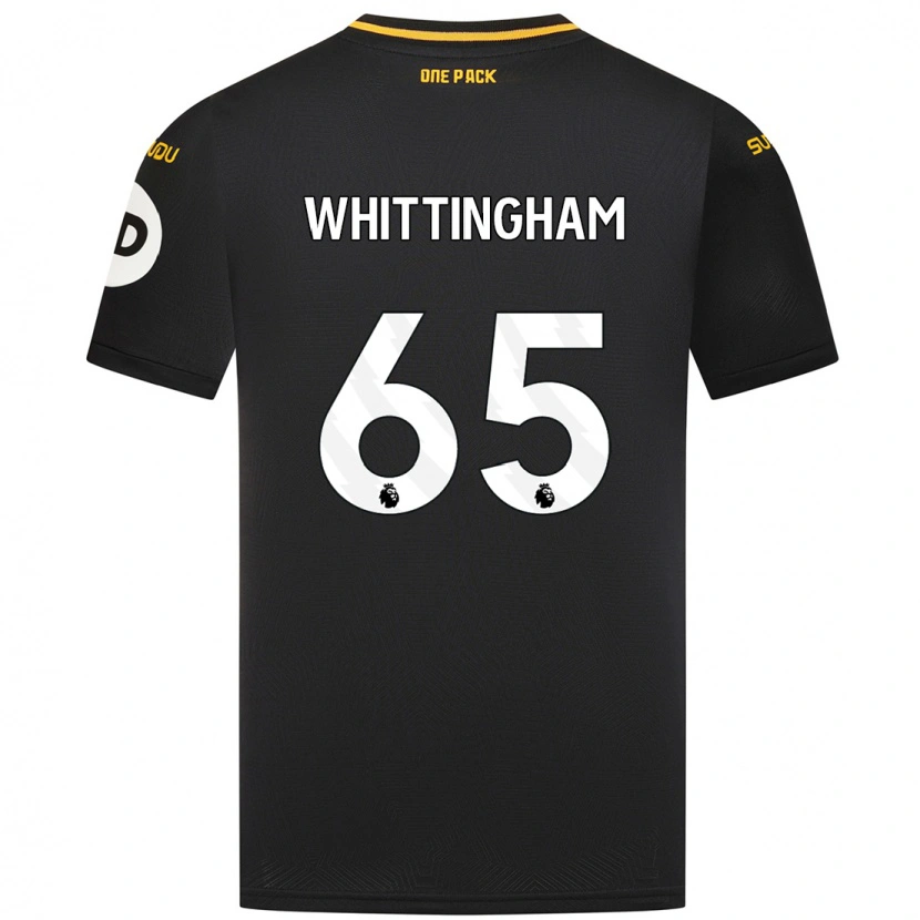 Danxen Hombre Camiseta Matthew Whittingham #65 Negro 2ª Equipación 2024/25 La Camisa México