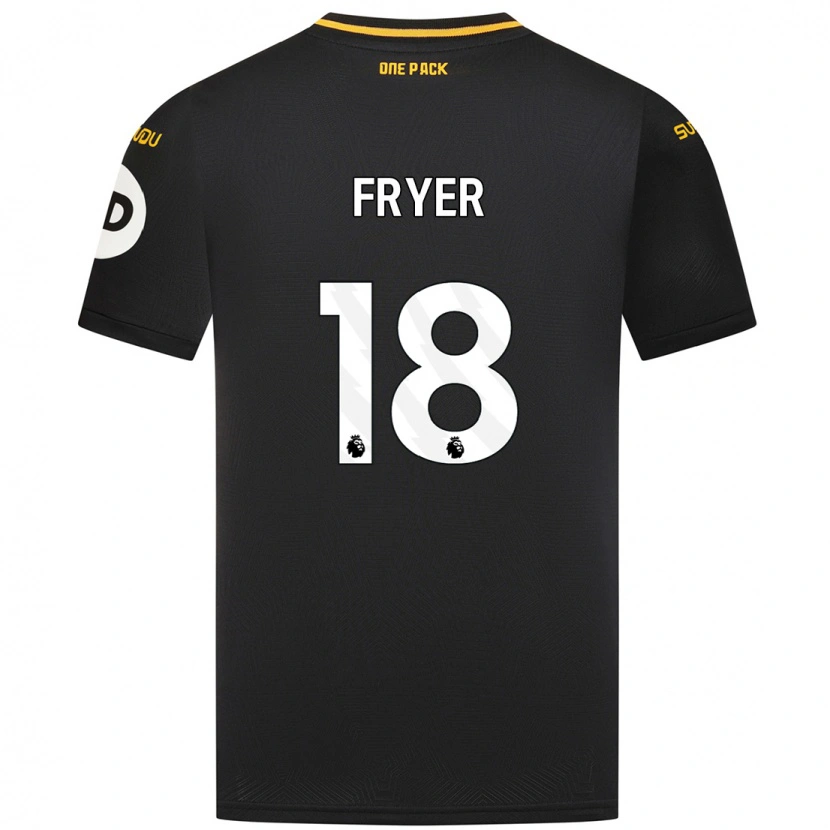 Danxen Hombre Camiseta Hannah Fryer #18 Negro 2ª Equipación 2024/25 La Camisa México
