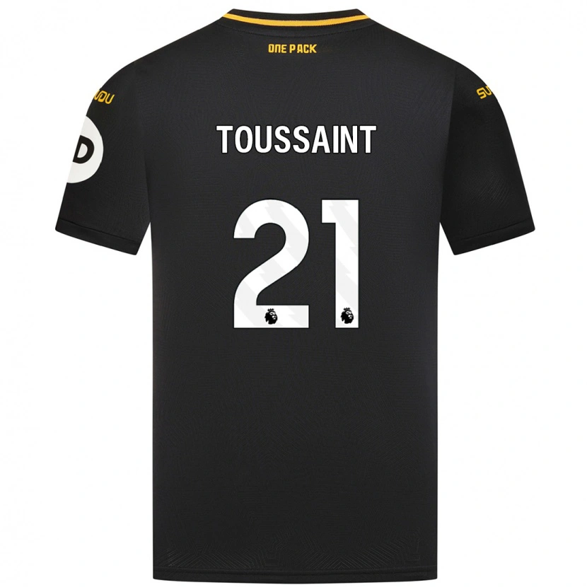 Danxen Hombre Camiseta Destiney Toussaint #21 Negro 2ª Equipación 2024/25 La Camisa México
