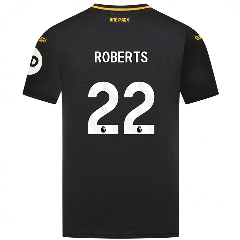 Danxen Hombre Camiseta Beth Roberts #22 Negro 2ª Equipación 2024/25 La Camisa México