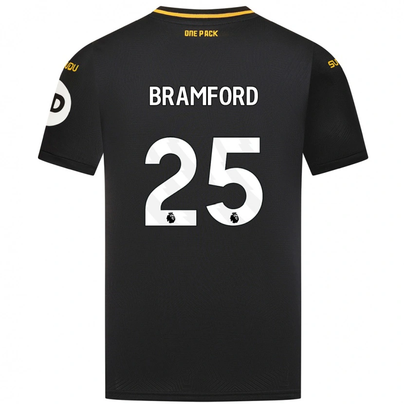 Danxen Hombre Camiseta Sophie Bramford #25 Negro 2ª Equipación 2024/25 La Camisa México